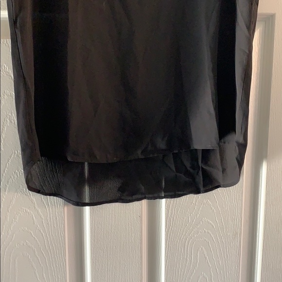 Shinestar black sleeveless semi sheer top - Picture 3 of 7